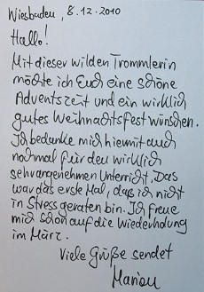 Magische Trommelgr&uuml;&szlig;e