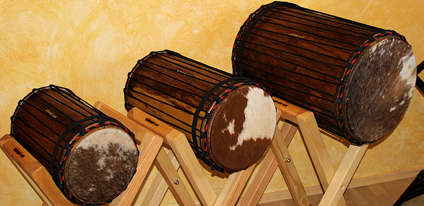 Dunun Basstrommel Set von Djemb&eacute; Art
