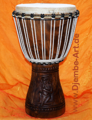 Djembé Art Trommel - African Woman, Djembe Trommel der Premiumklasse